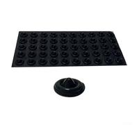 I cuscinetti in silicone per la trazione dello snowboard supportano un posizionamento affidabile del piede durante il trasporto o il trasporto della tavola (nero)