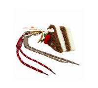 (I) Cute Cake Plush Keychains Stuffed Birthday Cake Keyrings Charm for Backpack Decor