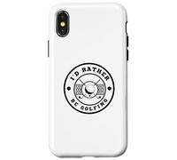I’d Rather Be Golfing Funny Golf Lover Golf Enthusiast Custodia per iPhone X/XS