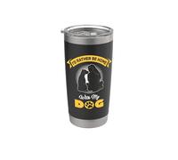 I’d Rather Be Home With My Dog Design Bicchiere termico in acciaio inox doppia parete