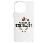 I’d Rather Be Homesteading Fun Farming Off Grid Tees and Mug Custodia per iPhone 15 Pro Max