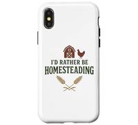 I’d Rather Be Homesteading Fun Farming Off Grid Tees and Mug Custodia per iPhone X/XS