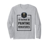 I d Rather Be Painting Miniatures Table Gaming Rpg Mini Maglia a Manica
