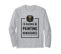 I d Rather Be Painting Miniatures Table Gaming Rpg Mini Maglia a Manica