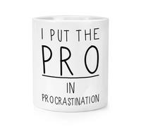 I da Mettere il Pro IN Procrastination Trucco Pennello Matita Pot - Funny Lazy