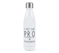 I da Mettere The Pro IN Procrastination Parete Doppia Acqua Bottiglia Funny Lazy