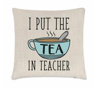 I da Mettere The Tè IN Insegnante Cuscino Cover Scuola World's Best Ottimo Funny