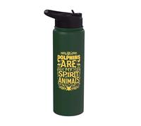I delfini sono i miei animali spirituali Stainless Steel Insulated Water Bottle