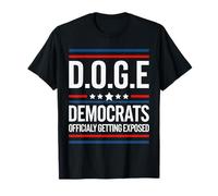 I democratici vengono ufficialmente esposti umorismo D.O.G.E politico Maglietta
