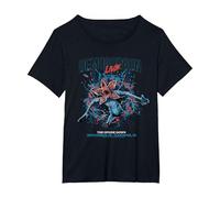 I Demogorgoni di Stranger Things dal Vivo a Testa in Giù Maglietta, Donna Plus-Size, Nero, 3X