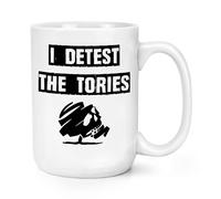 I Detest The Tories 426ml Grande Tazza Conservatore Divertente Scum Anti- Growth
