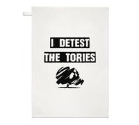 I Detest The Tories Strofinaccio Piatto Panno Conservatore Woke Anti- Crescita