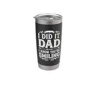 I Did It Dad I Know You’re Smiling Memorial Remembrance Bicchiere termico in acciaio inox doppia parete