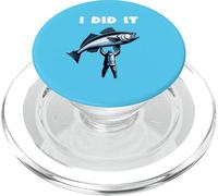 I did it primo pesce catturato premio regali pescatore mare PopSockets PopGrip per MagSafe