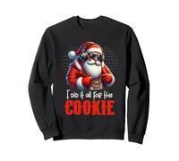 I Did It s for The Cookie Hip Hop Babbo Natale Natale Felpa
