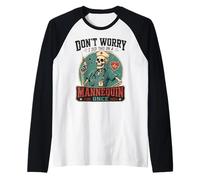 I Did This on a Mannequin Once Funny Nursing Skeleton Nurse Maglia con Maniche Raglan