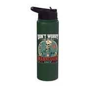 I did This on a Mannequin Once Funny Nursing Skeleton Nurse Stainless Steel Insulated Water Bottle