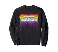 I Didnt Choose The Gay Life LGBT-Q Pride Month Bandiera arcobaleno Felpa