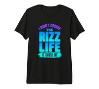 I Didn't Choose The Rizz Life It Chose Me Funny Gen Z Alpha Maglietta Premium