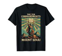 I Dieci comandamenti Mount Sinai Faith Graphic Design Maglietta