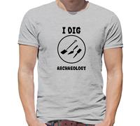 I Dig Archeologia - T-Shirt Da Uomo - Attrezzatura Archeologo Storia Ossa