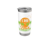 I Dig Beach Volley Beach Squadra di sabbia Bicchiere termico in acciaio inox doppia parete