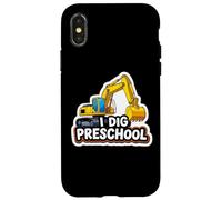 I Dig Escavatore Prescolare Pesante Edilizia Ragazzi Custodia per iPhone X/XS