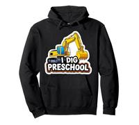 I Dig Escavatore Prescolare Pesante Edilizia Ragazzi Felpa con Cappuccio