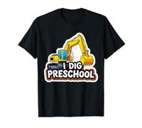 I Dig Escavatore Prescolare Pesante Edilizia Ragazzi Maglietta