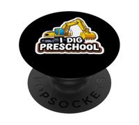 I Dig Escavatore Prescolare Pesante Edilizia Ragazzi PopSockets PopGrip Adesivo