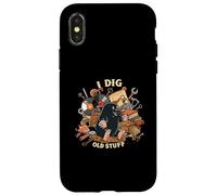 I Dig Old Stuff Funny Mole Vintage Collector Design Custodia per iPhone X/XS