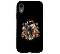 I Dig Old Stuff Funny Mole Vintage Collector Design Custodia per iPhone XR