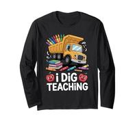I Dig Teaching Ispirazione per l'istruzione degli Studenti - Maglia a Manica
