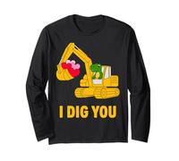 I Dig You Cute Dino Escavatore Bambini Valentine Boy Maglia a Manica
