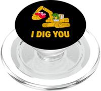 I Dig You Cute Dino Escavatore Bambini Valentine Boy PopSockets PopGrip per MagSafe