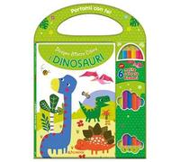 I dinosauri. Disegna attacca colora. Con 6 matite bicolore