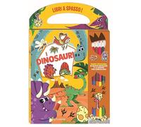 I dinosauri. Libri a spasso. Ediz. a colori. Con gomma. Con 6 matite bicolore