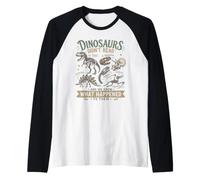 I Dinosauri Non Leggevano e Sappiamo Cosa È Successo Maglia con Maniche Raglan