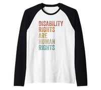 I Diritti dei disabili Sono consapevolezza dei Diritti Umani Disabilità Maglia con Maniche Raglan