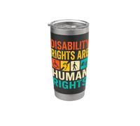 I diritti dei disabili sono diritti umani Supporto per l"inclusione ASL Bicchiere termico in acciaio inox doppia parete