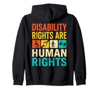 I Diritti dei disabili Sono Diritti Umani Supporto per linclusione ASL Felpa con Cappuccio