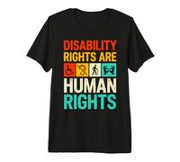 I Diritti dei disabili Sono inclusione Vintage dei Diritti Umani Maglietta Premium
