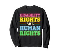 I Diritti dei disabili Sono Supporto per i Diritti Umani Retro Advocate Felpa