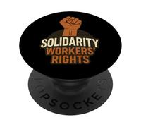 I diritti dei lavoratori solidali hanno sollevato il pugno PopSockets PopGrip Adesivo