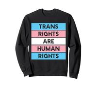 I diritti dei trans sono i diritti umani proteggono la bandiera trans angosciata Felpa