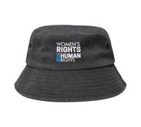 I Diritti delle Donne Sono Diritti Umani Donne Uomo Cotone Bucket Hat Confortevole Cappello da Pescatore Protezione Solare Cappelli di Benna per Campeggio All'Aperto Spiaggia