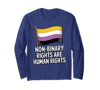 I Diritti Non binari Sono Diritti Umani - Pride Trans Ally Maglia a Manica