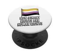 I diritti non binari sono diritti umani - Pride Trans Ally PopSockets PopGrip Adesivo