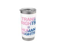 I diritti trans sono diritti umani uguaglianza LGBTQ Bicchiere termico in acciaio inox doppia parete