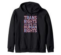 I Diritti Trans Sono Un Messaggio di Empowerment dei Diritti Umani Felpa con Cappuccio